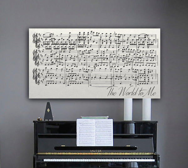 Sheet Music Wall Art - Canvas Vows