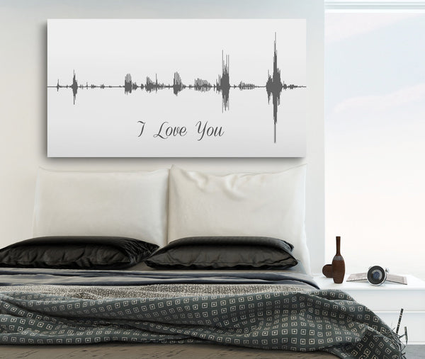 Sound Wave Canvas - A Personalized Design Using Your Voice On Canvas - Canvas Vows