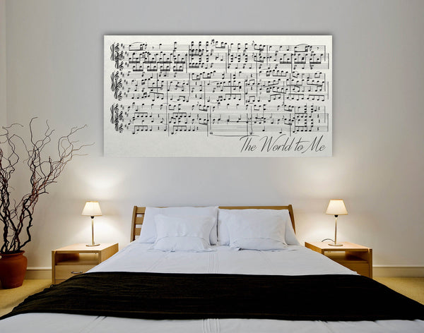First Dance Lyrics On Canvas - A Custom Made Canvas With Your Wedding Song - Canvas Vows
