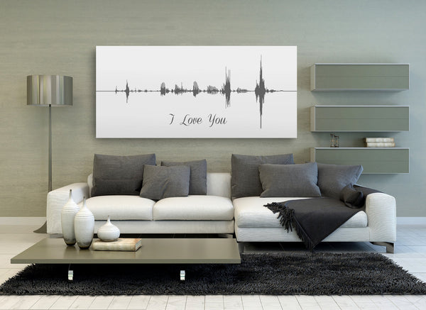 Sound Wave Canvas - A Personalized Design Using Your Voice On Canvas - Canvas Vows