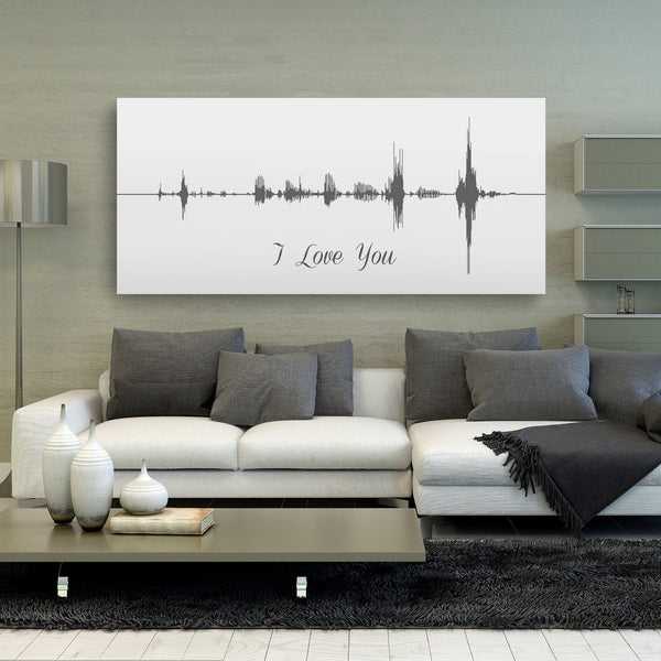 Sound Wave Canvas - A Personalized Design Using Your Voice On Canvas - Canvas Vows