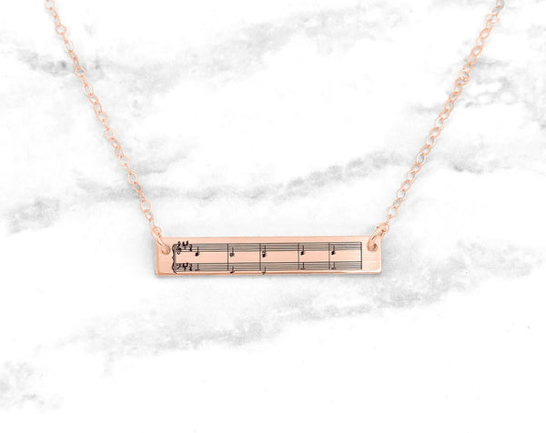 Sheet Music Necklace