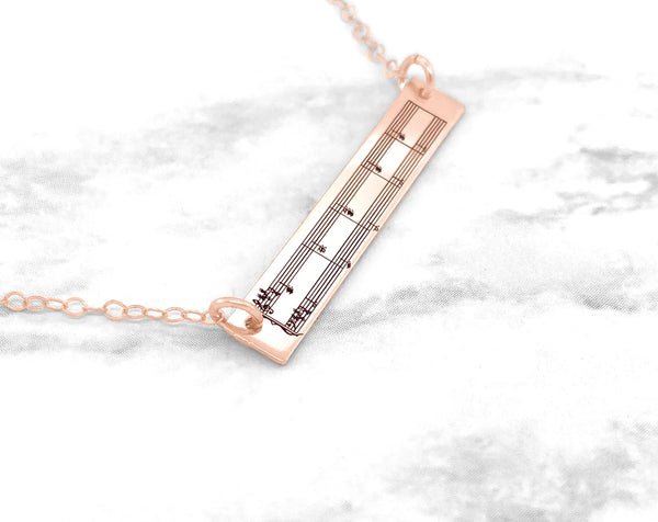 Sheet Music Necklace
