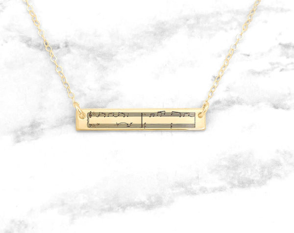 Sheet Music Necklace
