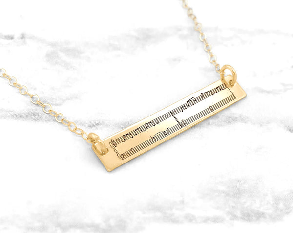 Sheet Music Necklace