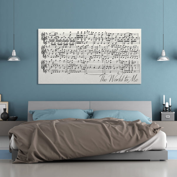 First Dance Lyrics On Canvas - A Custom Made Canvas With Your Wedding Song - Canvas Vows