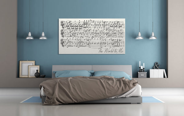 Sheet Music Wall Art - Canvas Vows