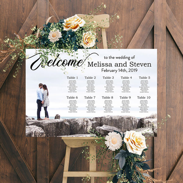 Welcome Wedding Seating Chart