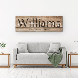 Personalized Last Name Signs