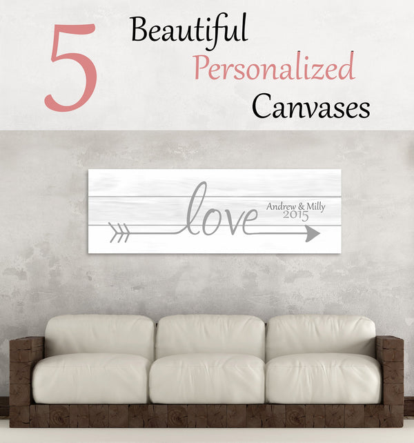 5 Beautiful Personalized Canvases They Won't Soon Forget