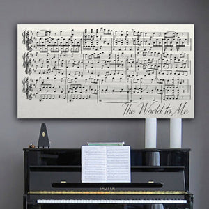 Sheet Music Art on Canvas