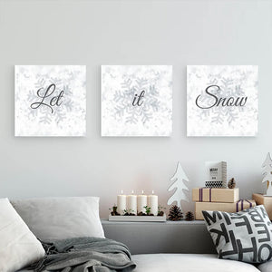 Holiday Wall Art - Let It Snow