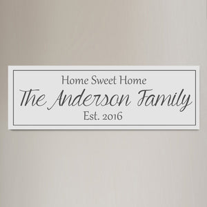 Family Last Name Signs