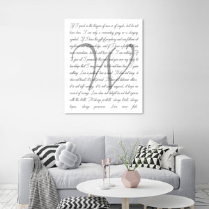 Wedding Vows On Canvas