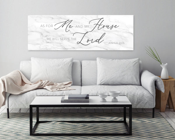 As For Me And My House Sign: Christian Wall Art