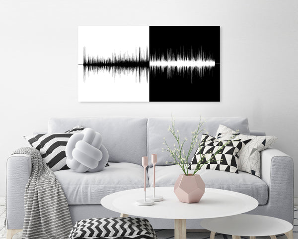 Personalized Cotton Sound Wave Second Anniversary Gift