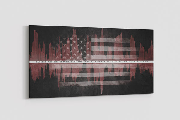 Blessed Are The Peacemakers - Soundwave Art