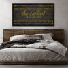 Gold Sheet Music and Lyrics Wall Art
