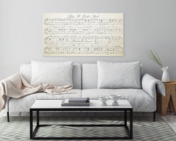 Music Wall Art With Lyrics