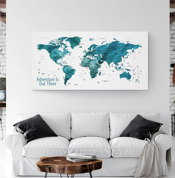 Push Pin World Travel Map