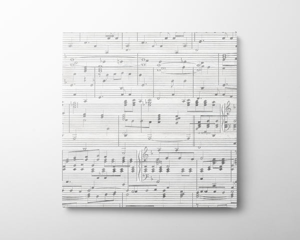 Custom Sheet Music Art - Silver Tone