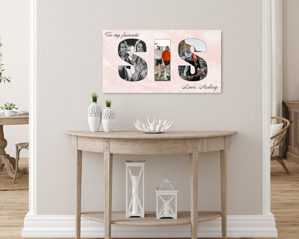 Sister Photo Collage Canvas