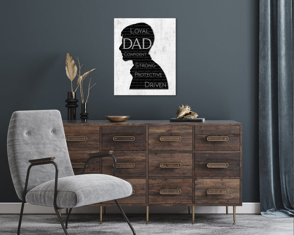 Personalized Word Silhouette: Custom Name, Highlight Words, Word Art Portrait