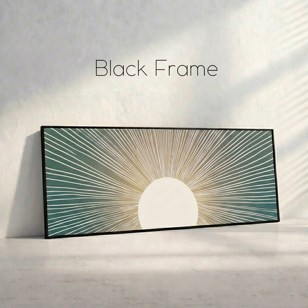 Boho Sun Black Frame