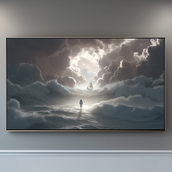 Jesus Walking On Water Art: Inspiring Modern Christian Art