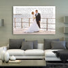 1st Anniversary Gift - A Personalized Word Art Canvas - Canvas Vows