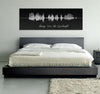 Sound Wave Canvas - A Personalized Design Using Your Voice On Canvas - Canvas Vows