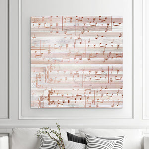 Sheet Music Art - Copper Tone