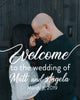 Wedding Hashtag Sign - Wedding Welcome Sign
