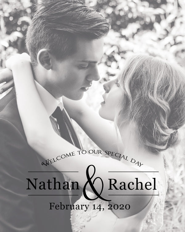 Custom Welcome to Our Wedding Sign 2