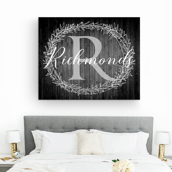 Dark Monogram Sign