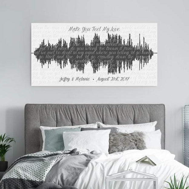 Soundwave Art & Canvases from Canvas Vows