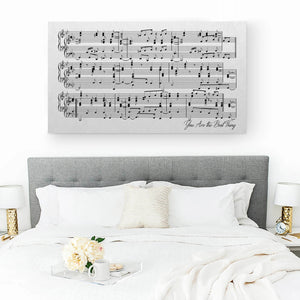 Wedding Song Sheet Music Wall Art