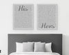 Personalized His And Hers Wall Decor