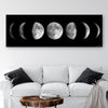 Large Moon Phases Canvas Art