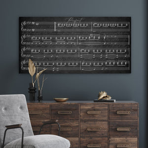 Sheet Music Canvas Wall Art