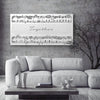 Sheet Music Canvas With Song Lyrics