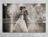 Wedding Vows With Photo On Canvas Second Anniversary Gift