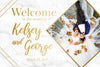 Wedding Welcome Sign - Gold Marble Edition 1
