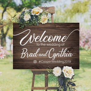 Wedding Welcome Sign
