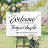 Wedding Welcome Sign Marble Edition