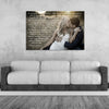 2nd Anniversary Gift - A Personalized Word Art Canvas - Canvas Vows