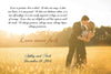 1st Anniversary Gift - A Personalized Word Art Canvas - Canvas Vows