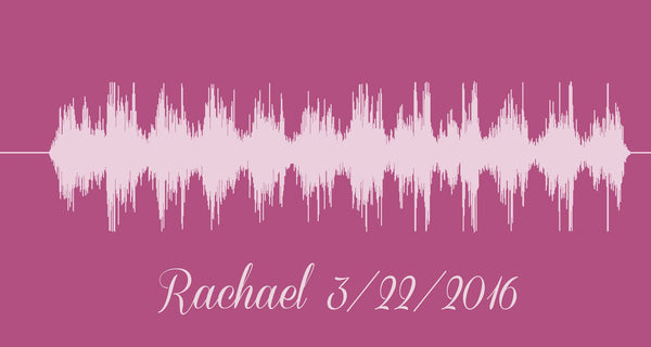 Baby's Heartbeat Soundwave Canvas - Canvas Vows