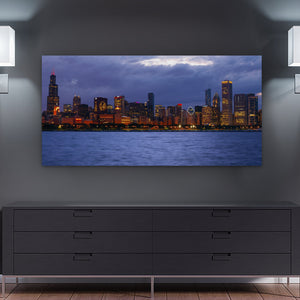 Chicago Skyline Photograph Hockey