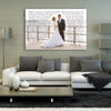 2nd Anniversary Gift - A Personalized Word Art Canvas - Canvas Vows